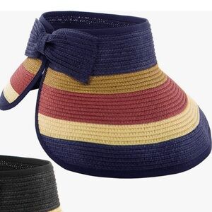 Funky Junque Roll Up Visor Bundle: Stripe